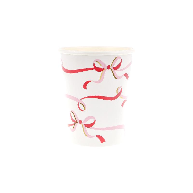 

Стаканы Meri Meri, с бантом из ленты, 8 шт