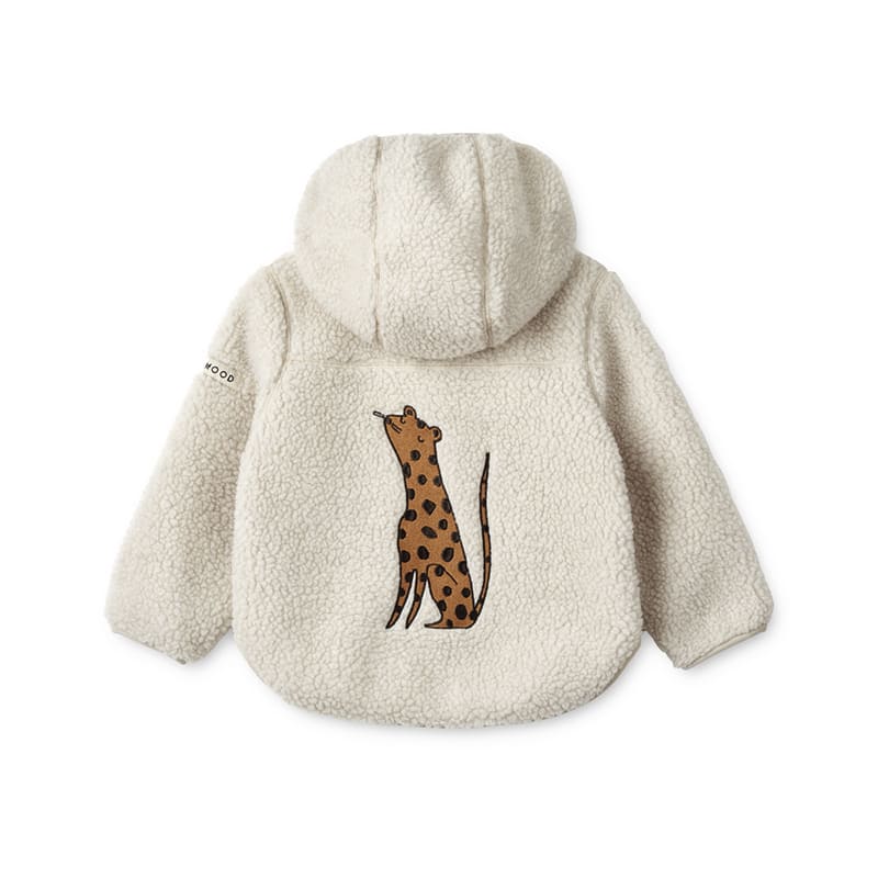 Куртка плюшевая LIEWOOD "Mara Leopard", песочная - фото №2
