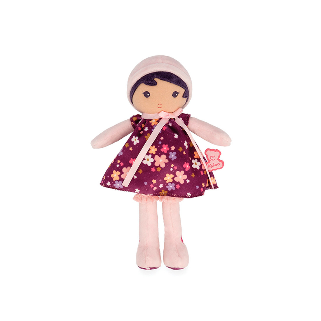 Текстильная кукла Kaloo "Violette", в пурпурном платье, серия "Tendresse de Kaloo", 25 см - фото №1