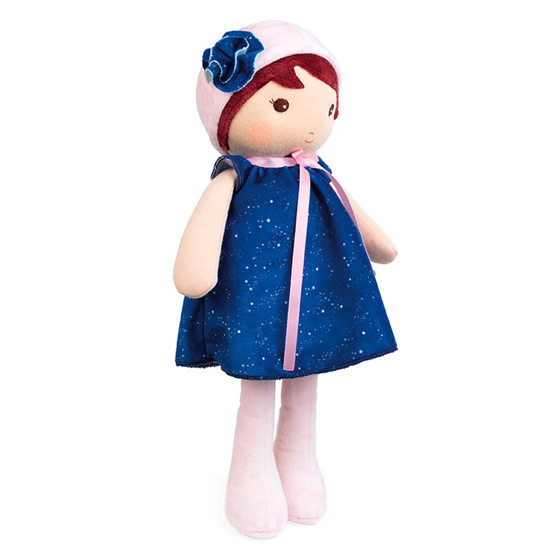 Текстильная музыкальная кукла Kaloo "Aurore", в синем платье, серия "Tendresse de Kaloo", 32 см - фото №5