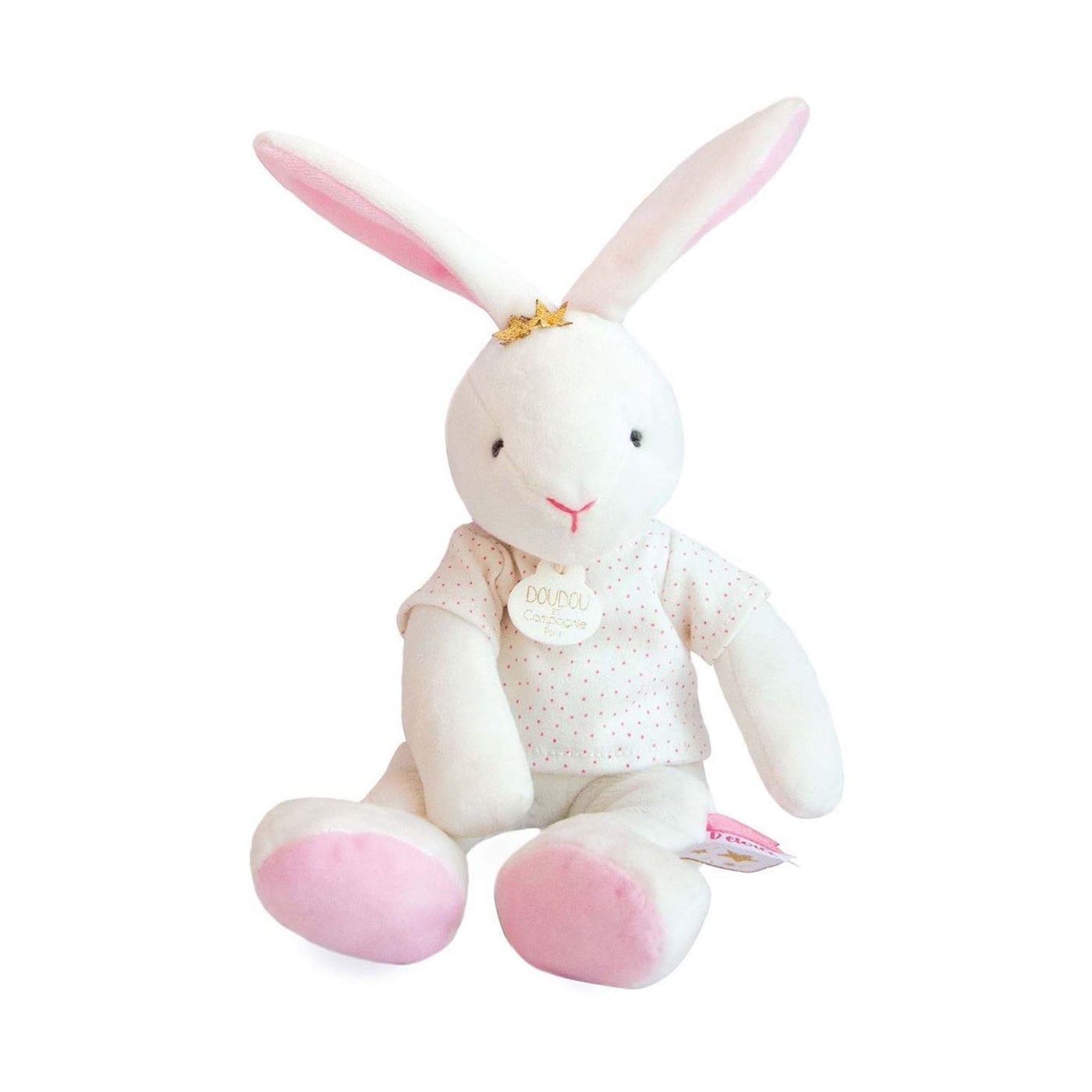 

Мягкая игрушка Doudou et Compagnie "Кролик Perlidoudou", розовый
