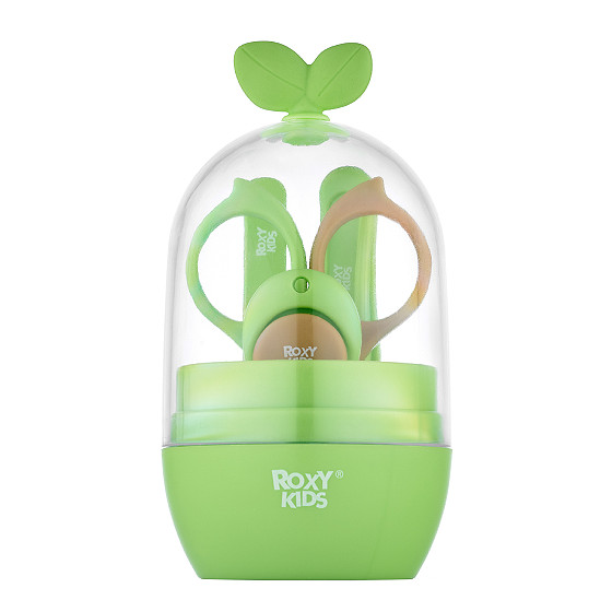 Маникюрный набор ROXY-KIDS "Листик" зелёно-коричневый - фото №2