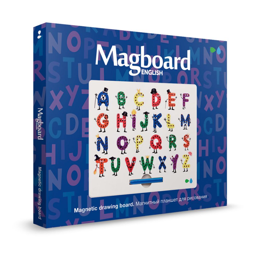 Магнитный планшет для рисования Назад к истокам "Magboard Алфавит English"