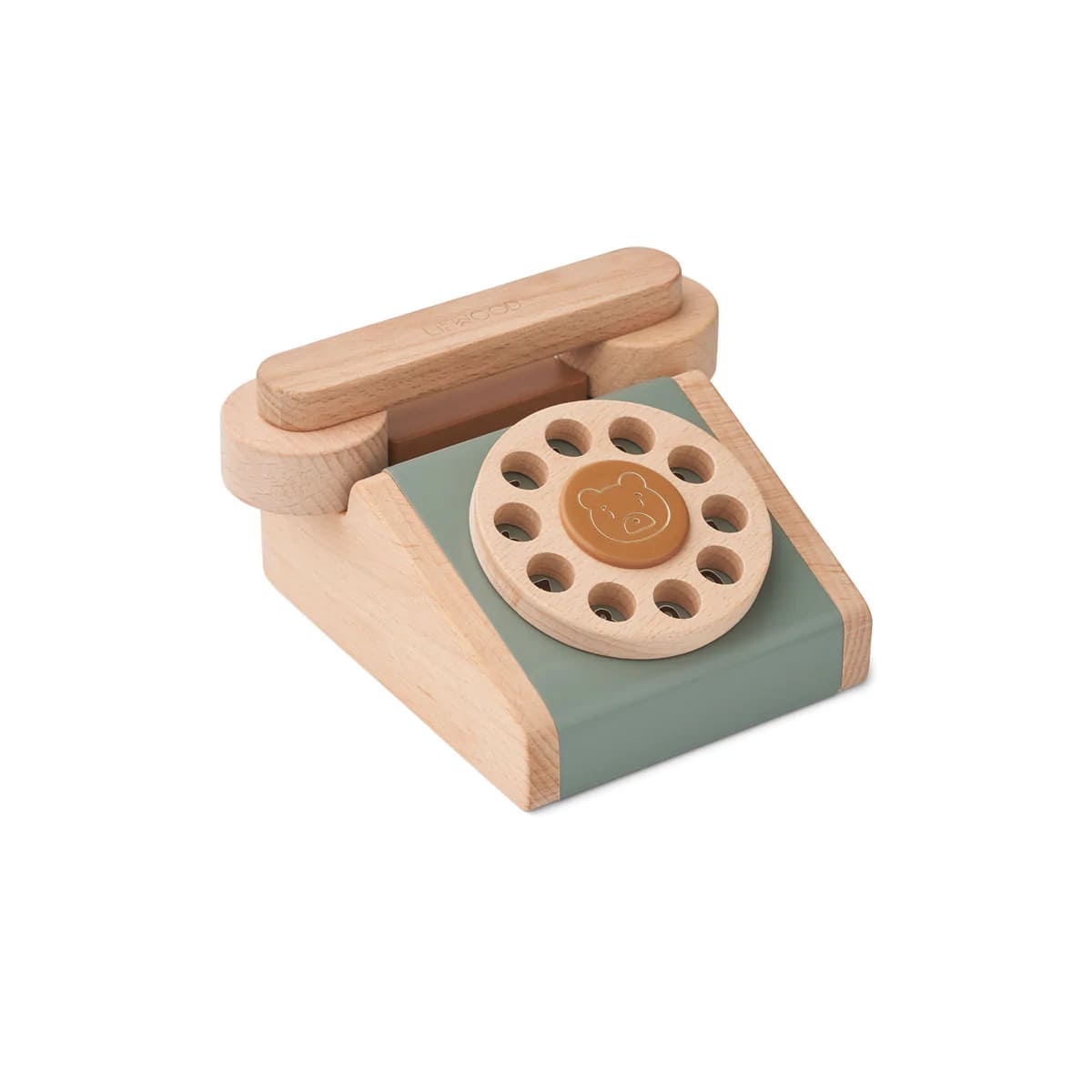 Игрушечный телефон LIEWOOD, зеленый микс с золотой карамелью