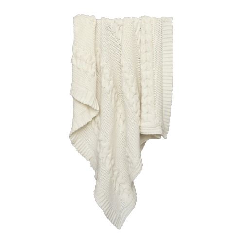 Плед Apero Knit, молочный, 110 х 110 см