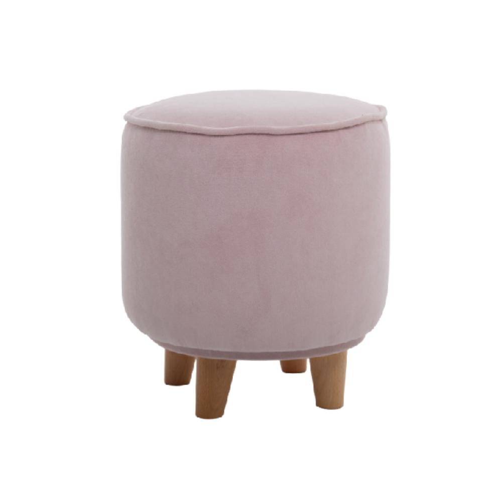 Пуф на буковых ножках LOONA soft furniture, розовый - фото №1