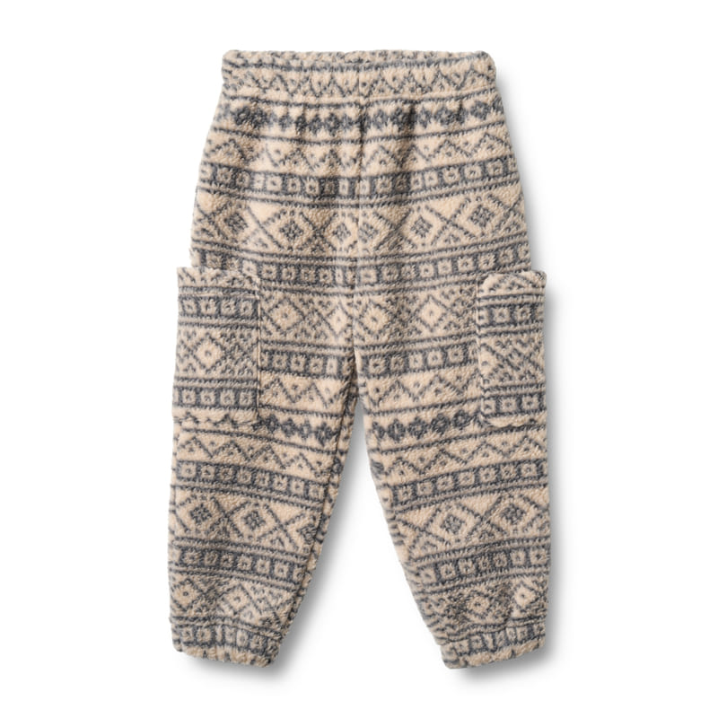 

Брюки флисовые Wheat "Suun Warm Sand Jaquard", уютный орнамент