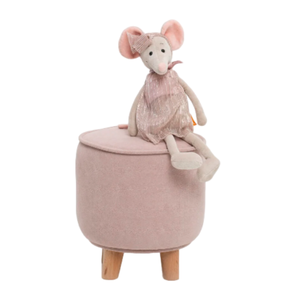 Пуф на буковых ножках LOONA soft furniture, розовый - фото №7