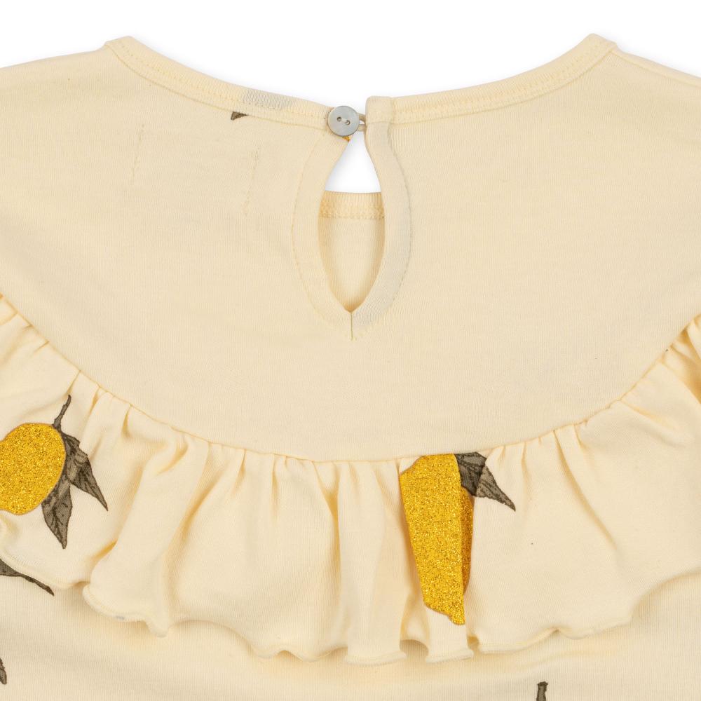 Рубашка для девочки Konges Slojd "Malli Glitter Mon Grande Lemon", роскошный лимон - фото №2