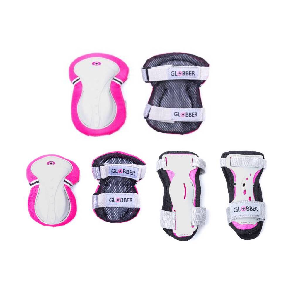Защитный комплект GLOBBER "Protective junior set" XS, розовый - фото №1