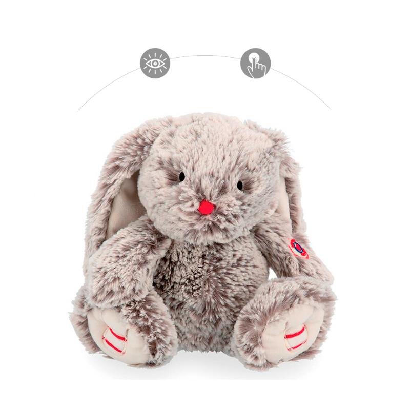 Плюшевая игрушка Kaloo "Кролик Prestige Leo", серия "Rouge Kaloo", серый, 24 см - фото №4