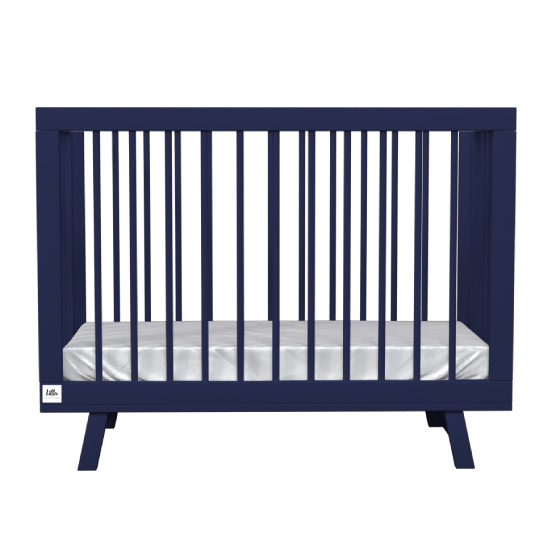 Кроватка для новорожденного Lilla "Aria Night Blue", синяя - фото №8