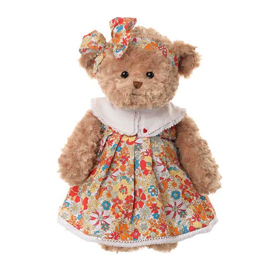 Плюшевый мишка Bukowski "Helena Sommerlay", в цветочном платье, 50 см