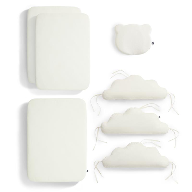 

Набор в кроватку Happy Baby, 4 предмета, молочный