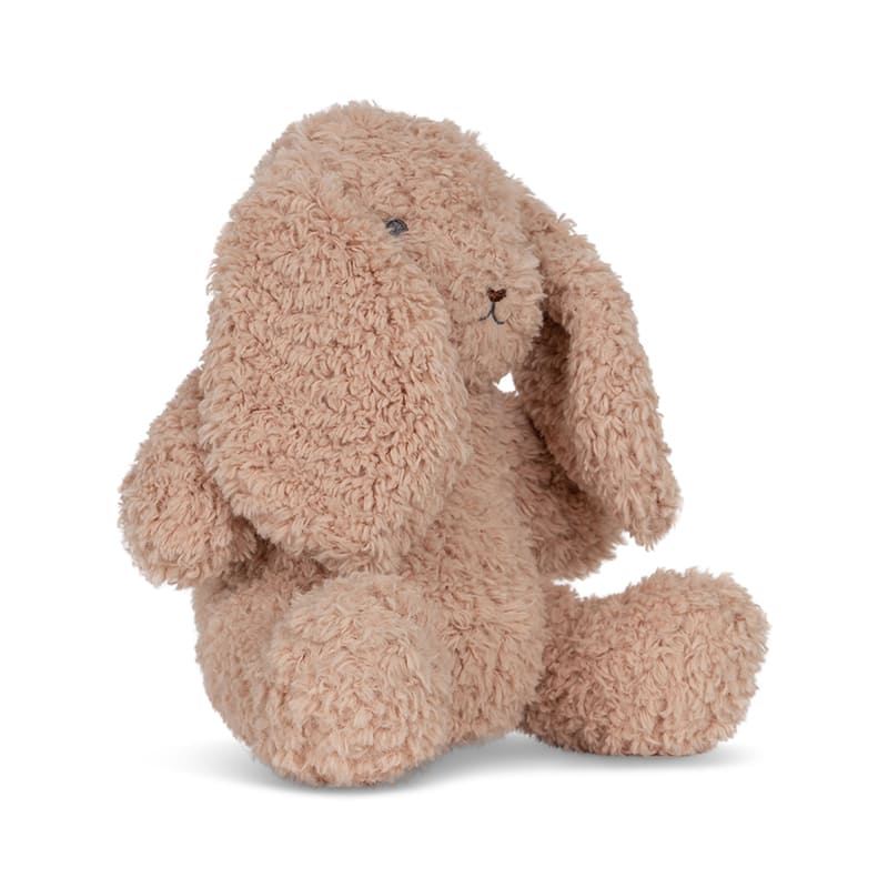 Интерактивная плюшевая лампа в виде кролика Konges Slojd "Bunny Teddy Cameo Rose", кремово-розовая - фото №2