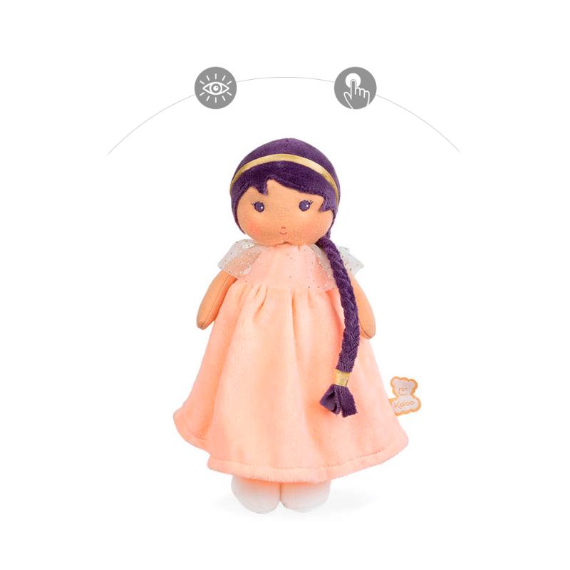 Текстильная кукла Kaloo "Iris", персиковая, серия "Tendresse de Kaloo", 25 см - фото №12