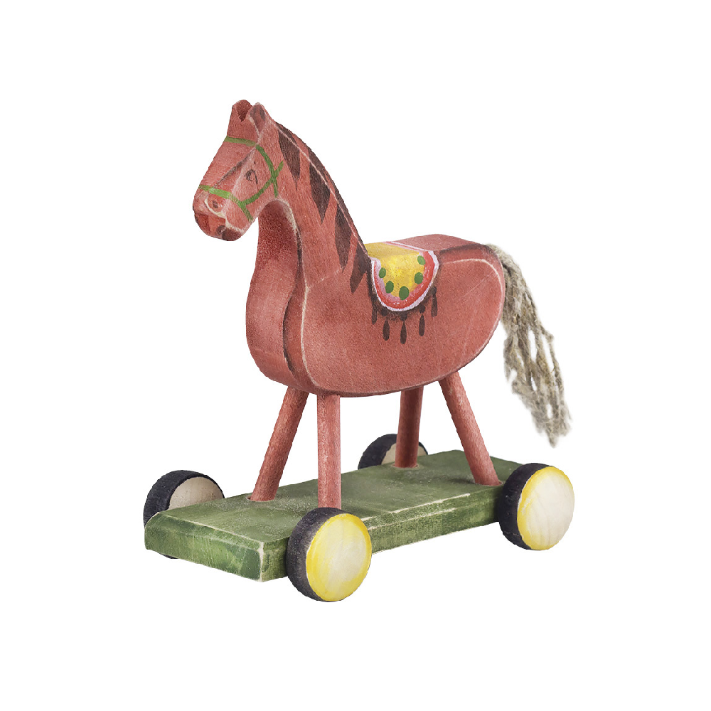 Деревянная игрушка Сказки дерева "Лошадка на платформе"