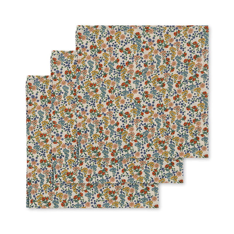 Набор муслиновых пеленок Konges Slojd "Mizumi", 3 шт, сказочное озеро - фото №3