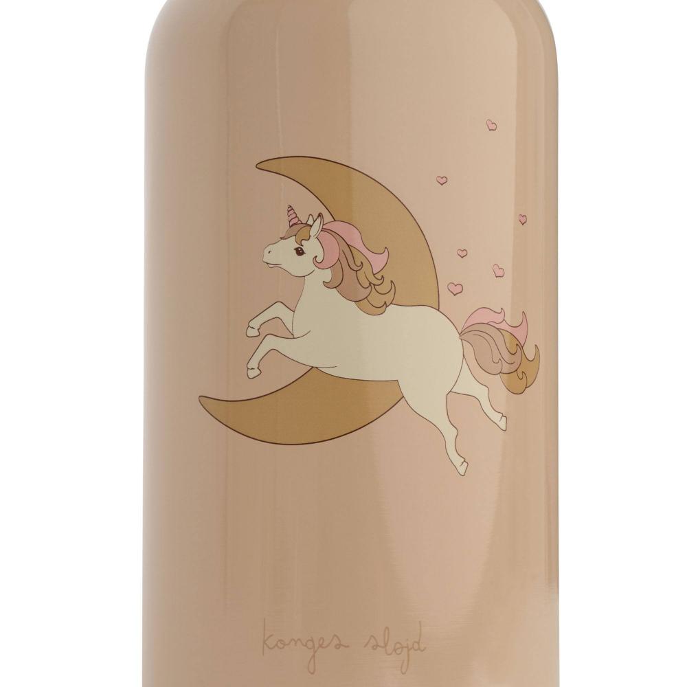 Бутылка-термос для напитков Konges Slojd "Unicorn", бежевая, 350 мл - фото №2