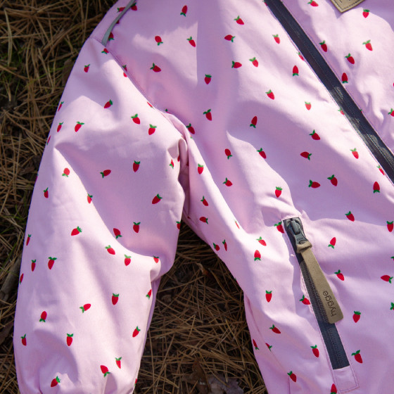 Комбинезон зимний HYGGE BABY "Strawberries", розовый - фото №12