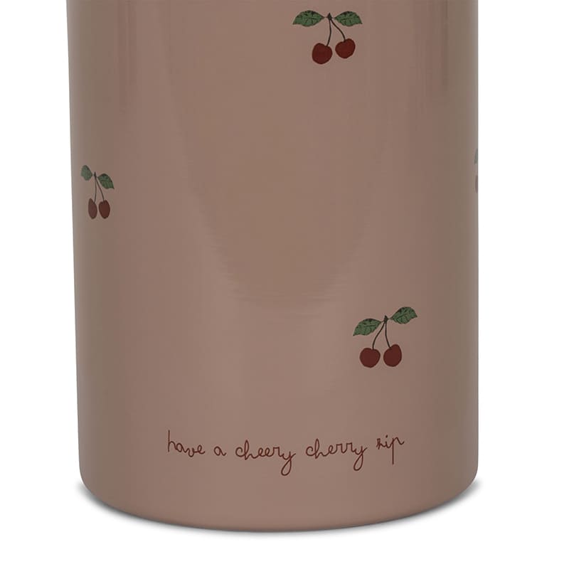 Бутылка-термос для напитков Konges Slojd "Cherry", пудровая, 350 мл, '24 - фото №3