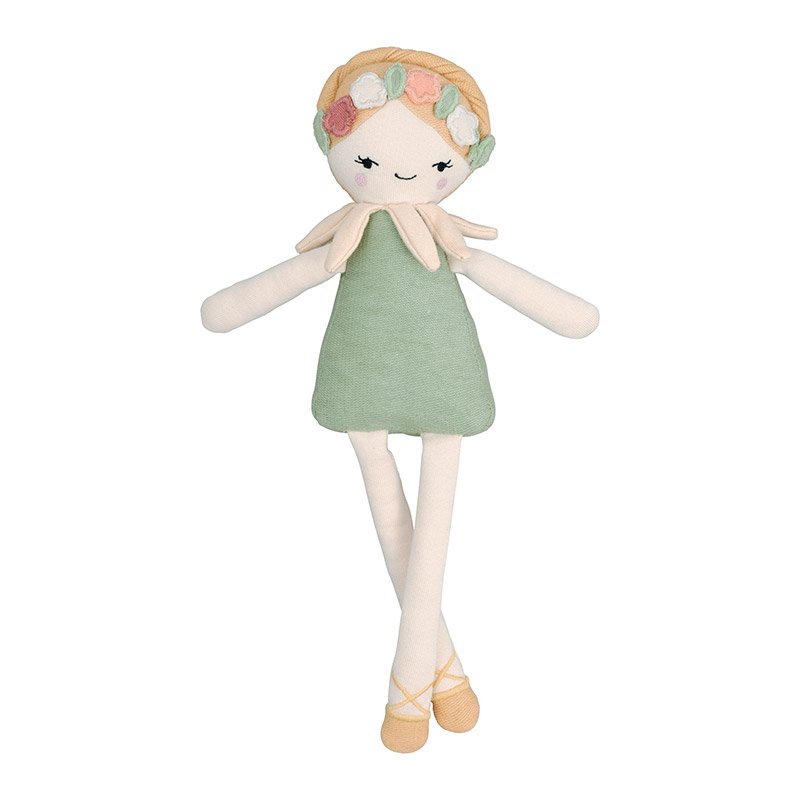 Текстильная кукла Fabelab "Летний эльф Ingvild", бежевый, 30 см - фото №1