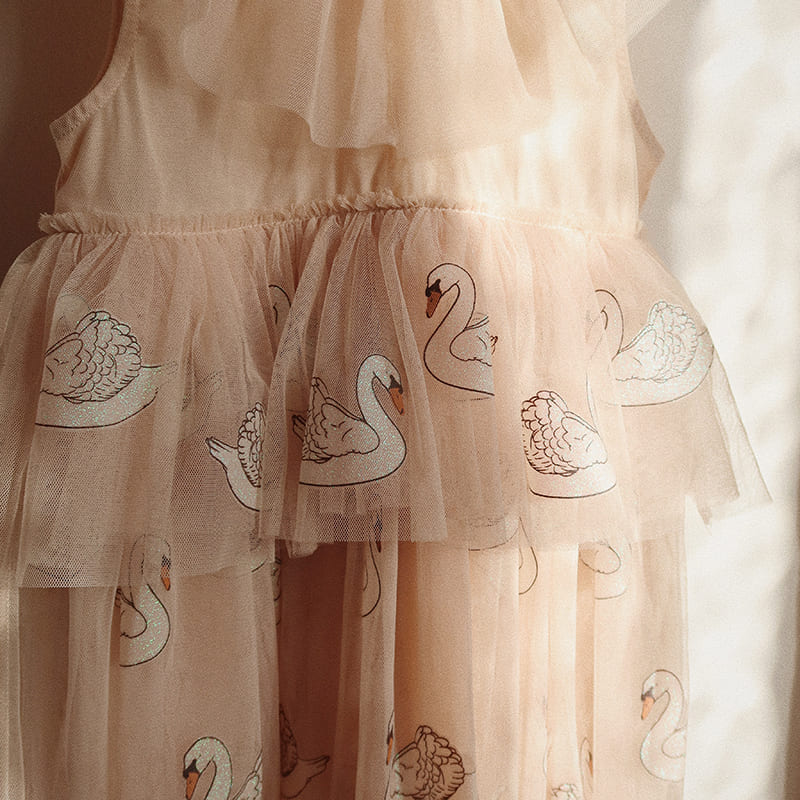 Платье феи Konges Slojd "Fayette Swan Glitter", танцующие лебеди - фото №6
