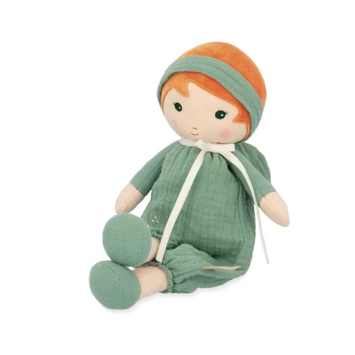 Текстильная кукла Kaloo "Olivia", в зеленом костюме, серия "Tendresse de Kaloo", 32 см - фото №2