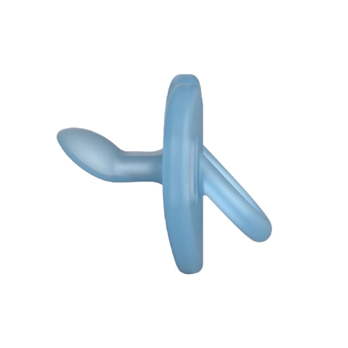 Пустышка Suavinex, физиологическая силиконовая, голубая, 6-18 мес - фото №2