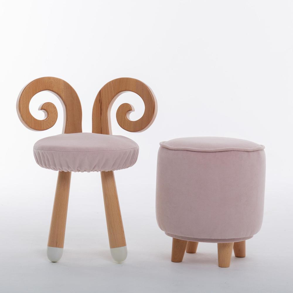 Пуф на буковых ножках LOONA soft furniture, розовый - фото №4