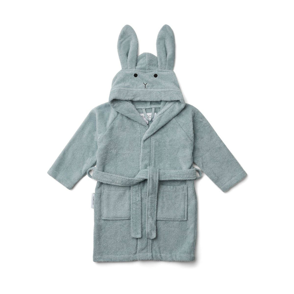 Детский махровый халат Liewood "Кролик", голубой