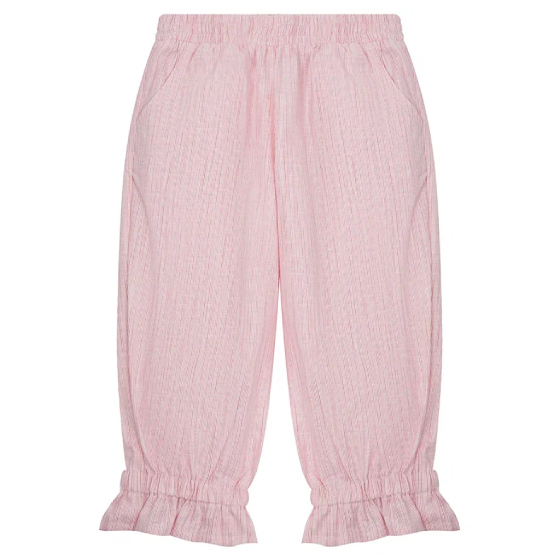 Брюки-бананы BUG LOVERS, светло-розовые розовые стеганые брюки со сплошным лого naumi