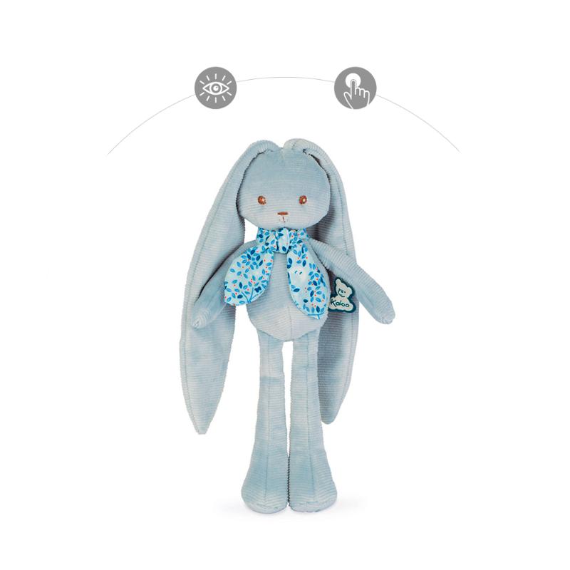 Мягкая игрушка Kaloo "Кролик", серия "Lapinoo" голубой, маленький, 25 см - фото №7