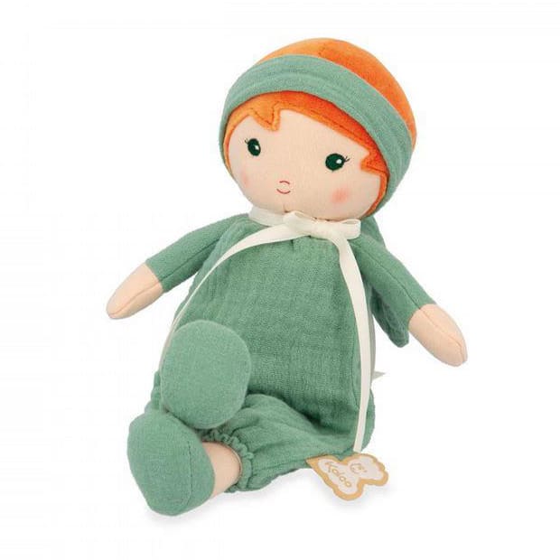 Текстильная кукла Kaloo "Olivia", в зеленом костюме, серия "Tendresse de Kaloo", 25 см - фото №2