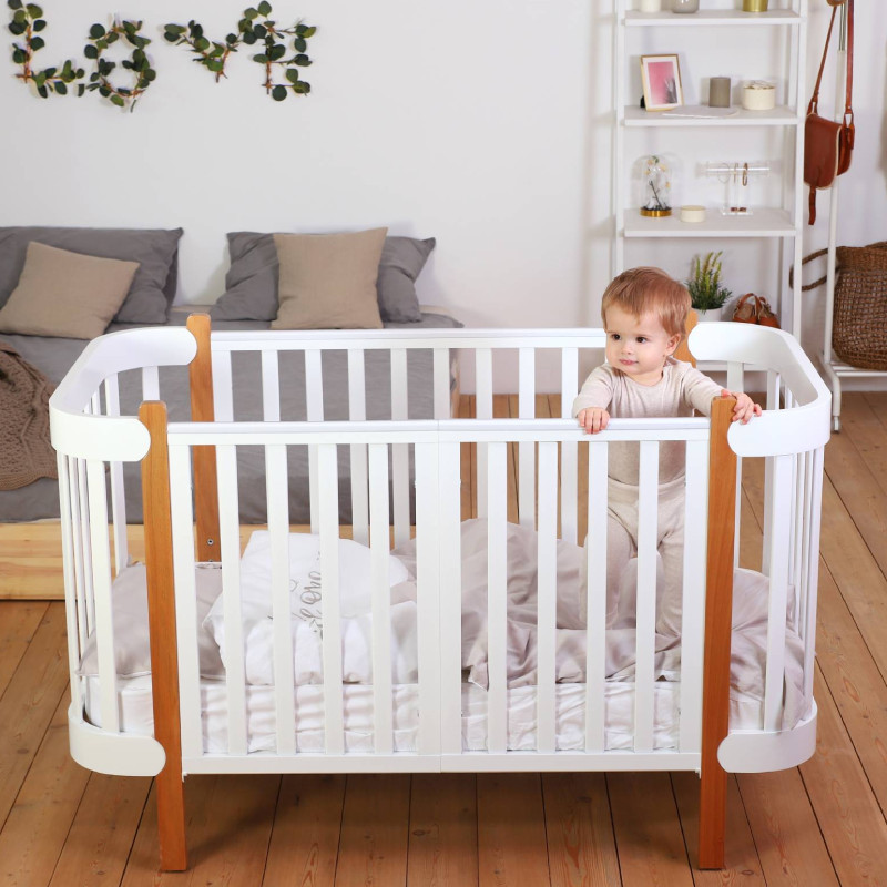 Кроватка-трансформер Happy Baby "Mommy Lux", белая - фото №8