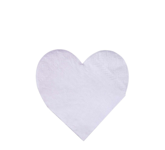 Салфетки Meri Meri в форме сердца "Палитра", маленькие, 20 шт - фото №3