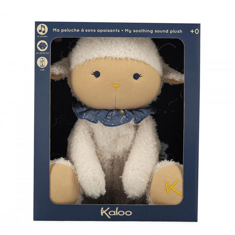 Мягкая музыкальная игрушка Kaloo "My Sheep", серия "Doux Sommeil", синяя - фото №3