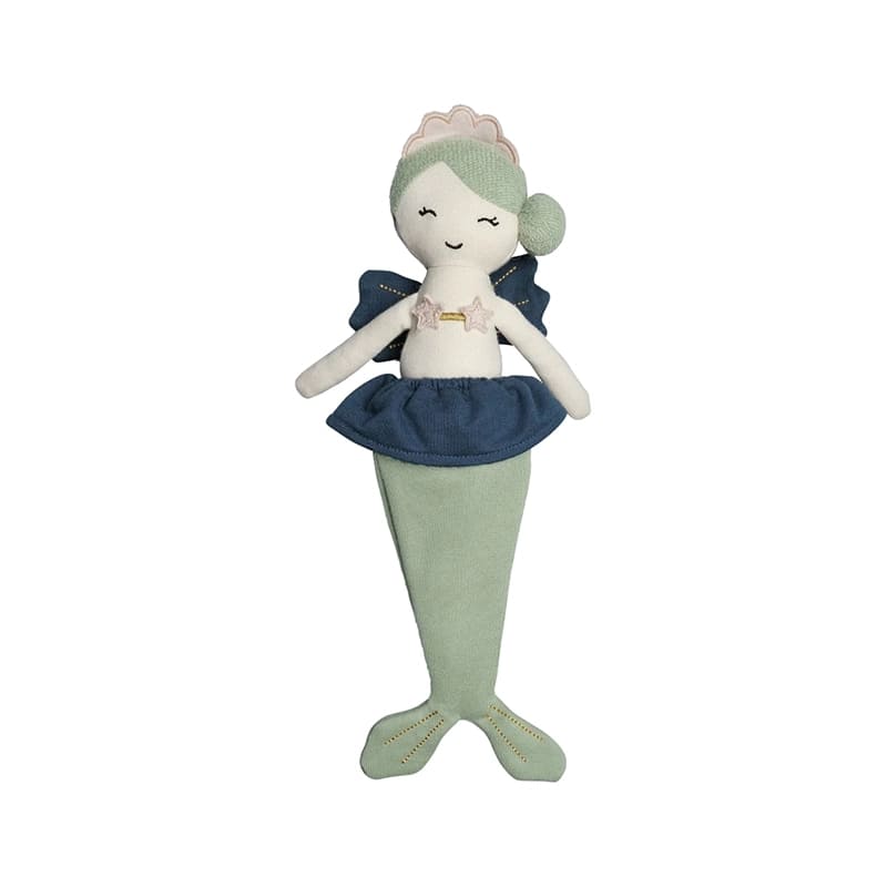 

Текстильная кукла Fabelab "Русалка Nixie", морская волна, 28 см