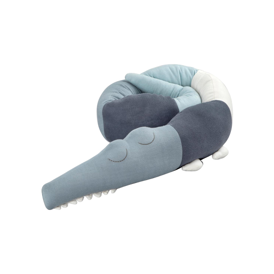 Подушка-игрушка Sebra "Крокодил", голубой