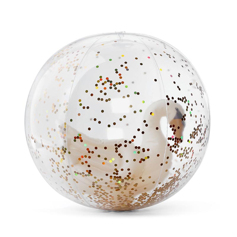 

Детский надувной прозрачный пляжный мяч Konges Slojd "Beach Swan", 40 см