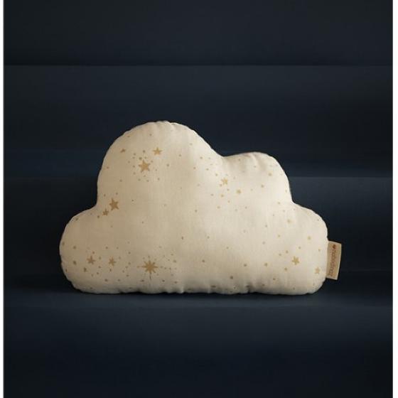 Подушка декоративная Nobodinoz "Cloud Gold Stella/White", россыпь звезд с кремовым, 24 x 38 см