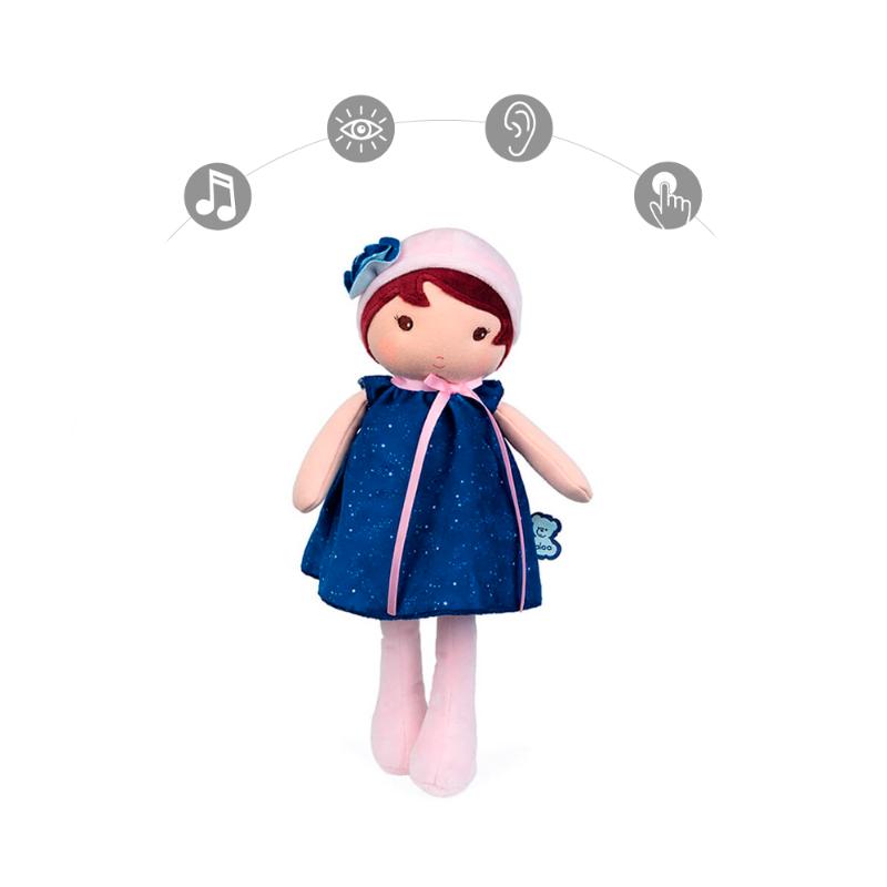 Текстильная музыкальная кукла Kaloo "Aurore", в синем платье, серия "Tendresse de Kaloo", 32 см - фото №13