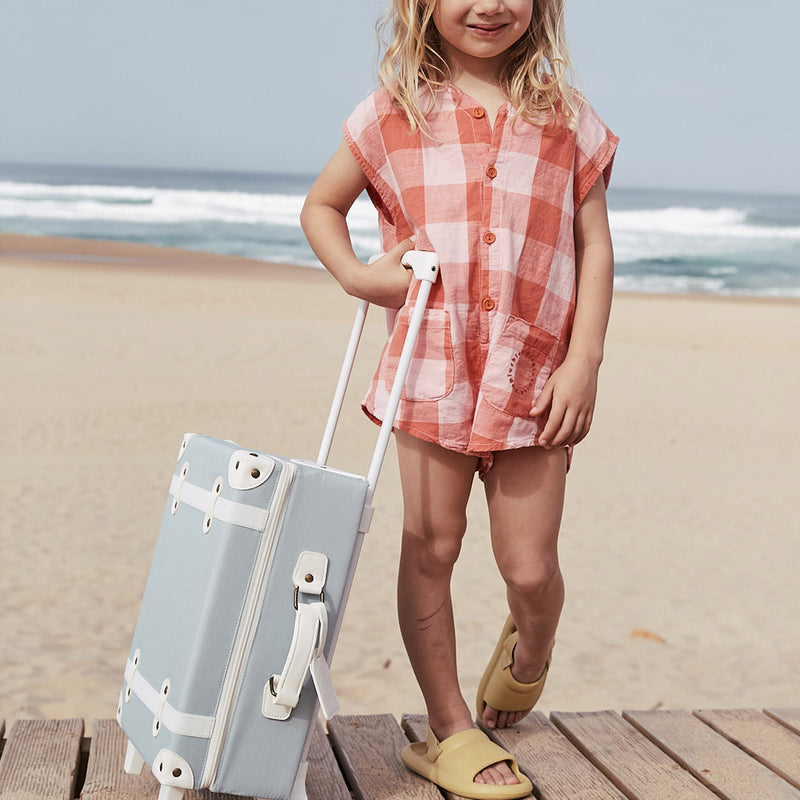 Детский чемодан Olli Ella "See-Ya", голубой - фото №2