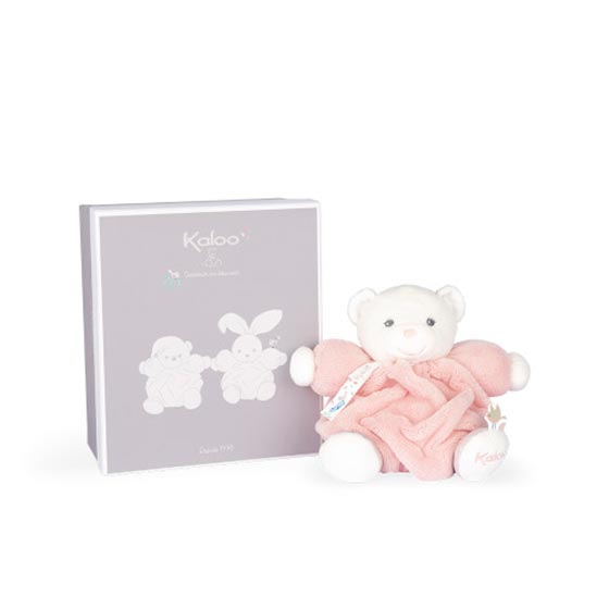 Мягкая игрушка Kaloo "Медвежонок Chubby", серия "Plume", пудрово-розовый, 18 см - фото №1