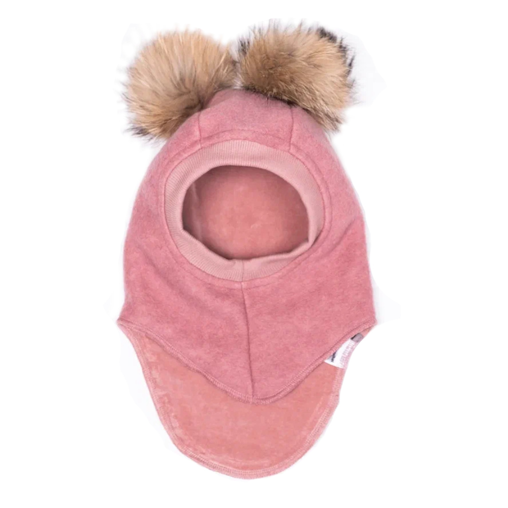 Шапка-шлем Peppihat "Double fur", розовый - фото №3