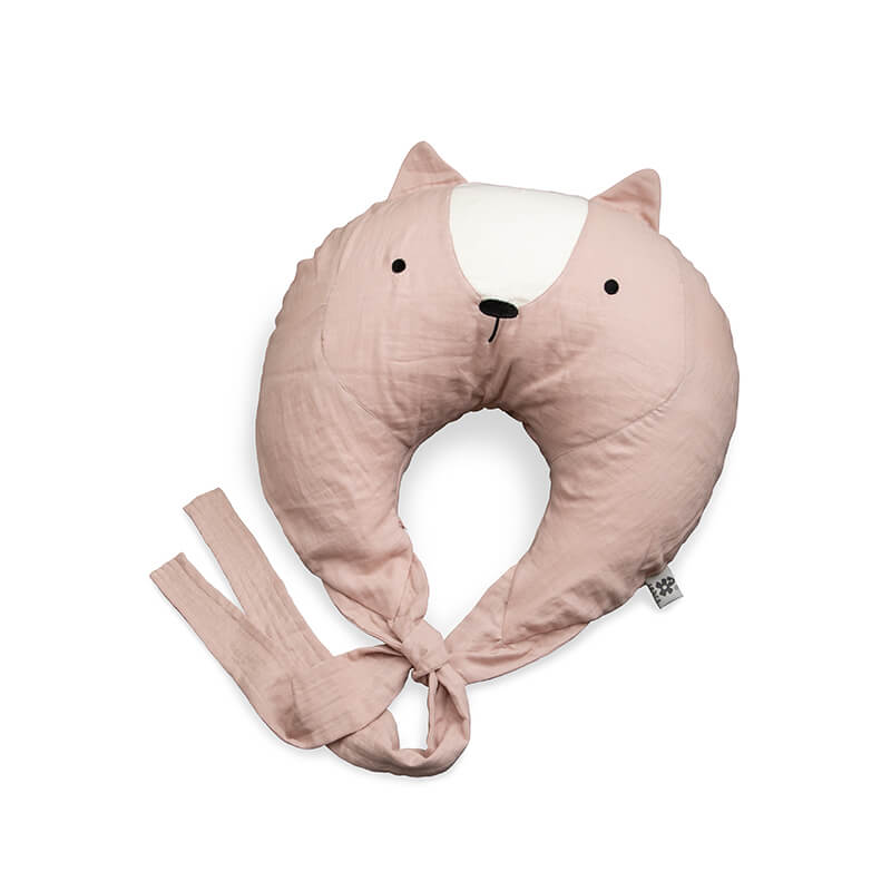 Подушка для кормления Sebra "Белка Zappy", розовая - фото №1