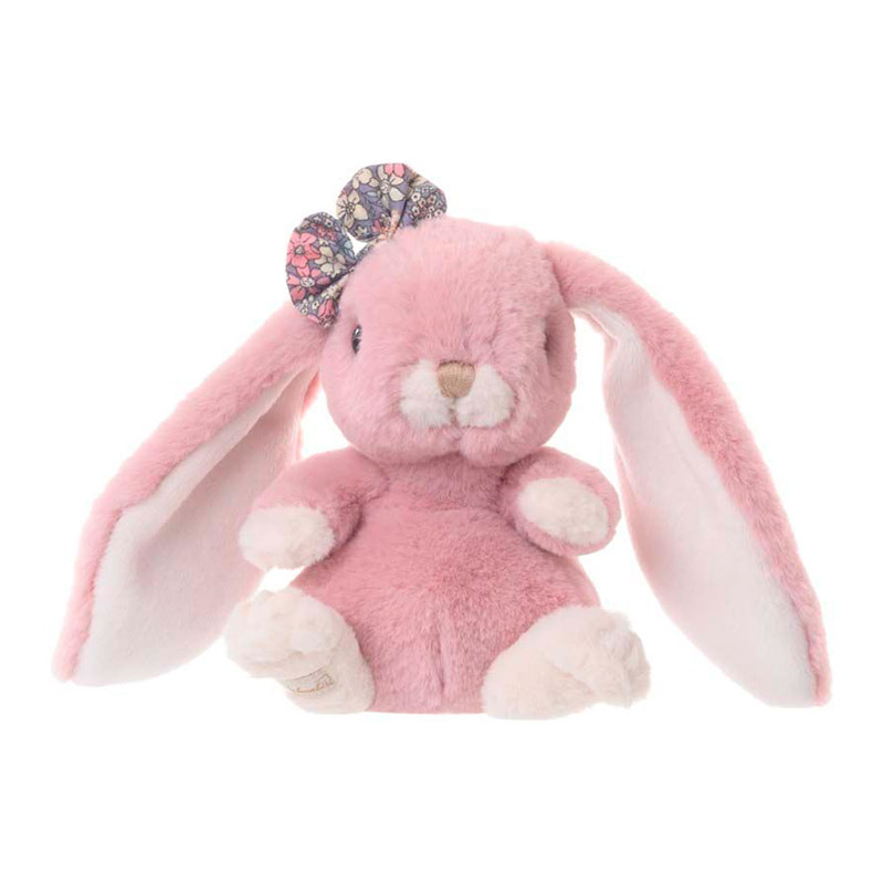 Плюшевая игрушка Bukowski "Зайка Kanina", темно-розовая, 15 см