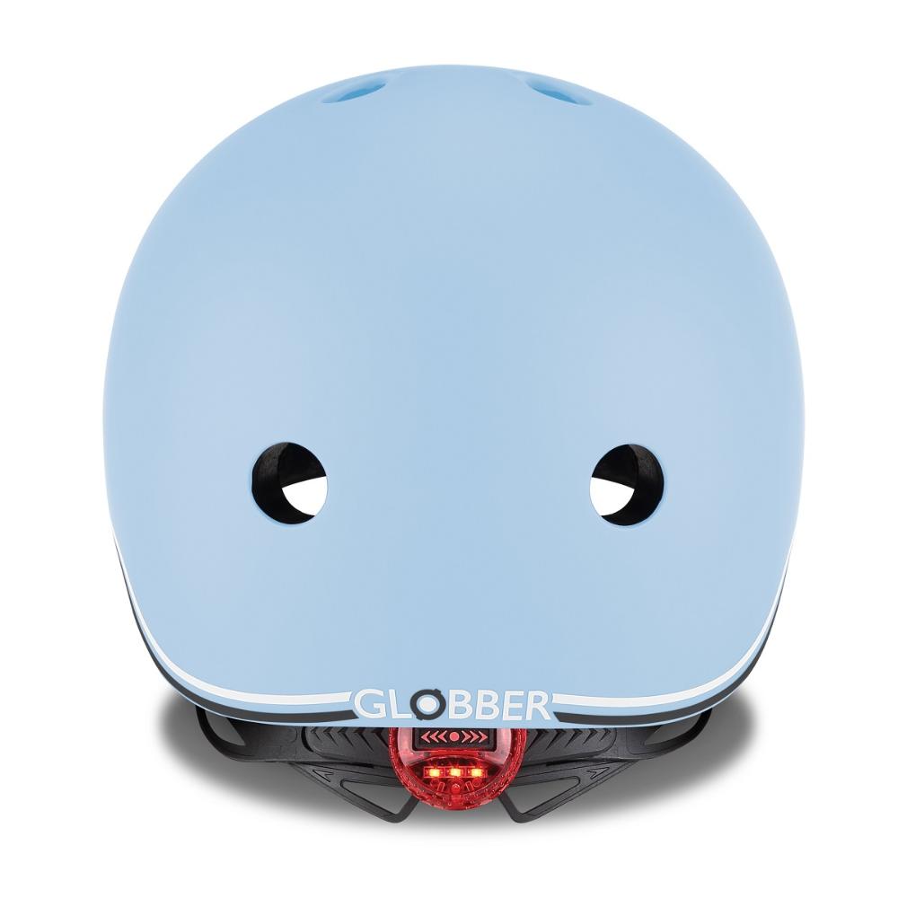 Шлем защитный GLOBBER "Go up lights" XXS/XS, пастельно-синий - фото №2