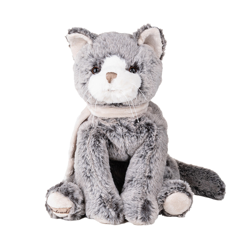 Плюшевая игрушка Bukowski Кот Teofil, светло-серый, 30 см купить в  интернет-магазине Bunny Hill