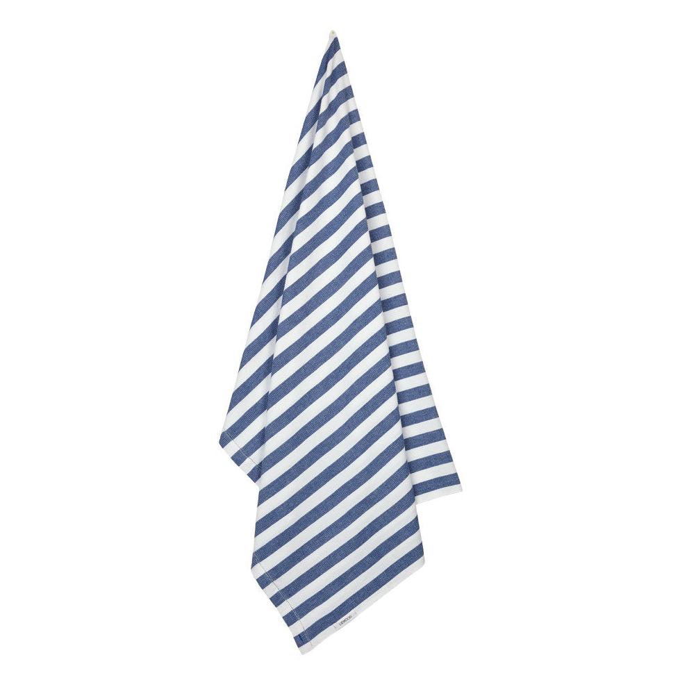 Детское пляжное полотенце Liewood, синее в полоску, 160 х 100 см